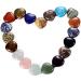 Morella Gemstone Heart Lucky Charm - 3cm Amazonite Stone Heart in Velvet Bag | International Shipping - Buy Online on GoSupps.com