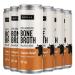 Broya Classic Beef Bone Broth | Premium 100% Grass Fed Beef with Collagen Protein | Paleo Keto and Gluten-Free | Perfect for Sipping Soup and Cooking Stock | (6 Cans) CLASSIC BEEF 237 ml (Pack of 6)