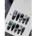 KEMKEY Handmade Wear Nails Dark Dark Green Vintage Sense Of Nail Long(Large) 1 count (Pack of 1) - Buy Online on GoSupps.com