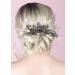 Anglacesmade Bridal Wedding Rhinestone Hair Comb Black Hair Comb Crystal Hair Crown Prom Party Boho Festival Hairpiece Women Headpiece Wedding Hair Accessories for Women and Girls - Buy Online on GoSupps.com