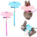 Filhome 2 Pack Adjustable Rabbit Bunny Harness and Leash Set with Wings Vest Harness for Rabbit Ferret Bunny Kitten Guinea Pig Walking Neck Girth: 6.3" 10.63" Chest Girth: 7.87" 13.78"