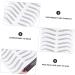 SKISUNO 12 Sheets Waterproof Eyebrow Stickers Black Stickers Makeup Brow Sticker Temporary Brow Tattoos Hair 1 count (Pack of 1) Black - Buy Online on GoSupps.com