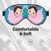 BREAUX Little Ballerina Dancing Girl Print Eye Mask - Double Sided Blackout Sleep Mask for Women & Men | International Shipping Available - Buy Online on GoSupps.com
