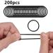 Avodova 200-Piece Black Elastic Hair Ties Metal-Free Thin Ponytail Holders for Women & Girls - Buy Online on GoSupps.com