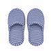 Keenso Reisen foldable slippers indoor slippers portable reusable soft cotton slipproof slippers for travel hotel plane house for women gray stripes
