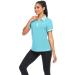 IGEEKWELL Women's Moisture Wicking Polo Shirt - Slim Fit Golf Apparel in Azure Blue (Size Large) - Buy Online on GoSupps.com
