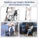 Multi-Loop Leg Lifter Strap 42in Adjustable Leg Lifter Rigid Hand Strap Padded Foot Loop with 3 Hand Grip Aid Device for Recovering from Hip Knee Replacement Getting in Out of Bed Couch Car Wheelchair - Buy Online on GoSupps.com