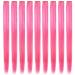 Vibrant Pink Wig Clips Colorful Synthetic Hair Extensions for Women & Girls | Lskjmo Party Highlights - Buy Online on GoSupps.com