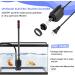 AQQA Electric Aquarium Gravel Cleaner Siphon Kit - 6 in 1 Automatic Water Changer & Filter 110V/20W 320GPH - Black - Buy Online on GoSupps.com