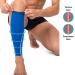 360 RELIEF Compression Calf Sleeves for Men and Women - Shin Splints, Muscle Cramps, Workout Support | Running, Hiking, Marathon Gear - M L XL Sizes with Mesh Laundry Bag - Blue, M-Single - Buy Online on GoSupps.com