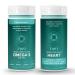 Iwi Omega-3 Minis & Heart Omega-3 Bundle 30 Servings Vegan Plant-Based Algae Omega 3 Krill & Fish Oil Alternative No Fishy Aftertaste