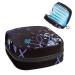 GIAPB Period Bag Sanitary Napkin Storage Bag Period Pouch Travel Makeup Bag Cartoon Art Flower Pattern Color2426