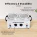 AW Dual Pot Wax Warmer - Professional Electric Heater for Paraffin Wax - Adjustable Temperature - SPA Home Equipment - 2 Count (Pack of 1) - Buy Online on GoSupps.com