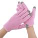 Touchscreen Gloves for Eczema and Dry Hands Overnight- Moisturizing Gloves with Gel Lining Hydrating Cracked Hand Treatment Fuzzy Gloves Touchscreen Fingers Spa Lotion Glove for Women (Pink)