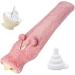 HomeWit Vintage Pink Heat Bottle with Soft Cover - Long 2L Hot Water Bottle for Waist Shoulder & Neck - 73x13cm | Ideal for Pain Relief & Comfort - Buy Online on GoSupps.com