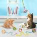 Cat Toys Ball Woolen Yarn Bell Fuzzy Interactive Chew Toy for Indoor Cats & Kittens - 6 Pack - Buy Online on GoSupps.com