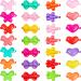 100 Pieces Girls Hair Barrettes Self Hinge Toddler Girl Barrettes Colorful Hair Clips Cartoon Design Hairpin for Girl (Bow Knot, Flower, Heart)