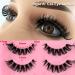 20 Pairs Russian Strip Lashes - D Curl Cat-Eye Wispy False Eyelashes with Clear Band | Natural Look & Volume - Heracks - Buy Online on GoSupps.com
