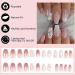 Gradient Pink Coffin Fake Nails with Butterfly Rhinestone Designs - 24pcs Medium Length Press on Nails for Women & Girls | Shiny Glossy Acrylic Full Cover False Nails - Nail Art Manicure Decoration - Buy Online on GoSupps.com