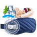 Sleep Mask - Eye Mask for Sleep with White Noise Heat & Ice Compress Eye Massager with Vibration Massage Soft Breathable 100% Blackout Reduces Eye Strain Ideal for Travel Home Office