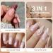 Rechoo 6pcs Matte & Glitter Gel Liner Nail Art Set - Wine Nude Pink White French Manicure Polish - 10ml Fineliner Nail Design - T-6 Dark Red & Nude Glitter - Buy Online on GoSupps.com