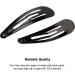 Beayuer 20 Pack Snap Hair Clips 2 Inch Metal Hair Accessories Barrettes for Girls Women Hair Styling (20 Pcs Black) 1 count (Pack of 20) Black - Buy Online on GoSupps.com