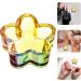 Ipetboom Glass Dappen Monomer Dish Flower Shaped Crystal Acrylic Nail Cup Acrylic Liquid Powder Dappen Bowl Dish Nail Manicure Tool Rainbow - Buy Online on GoSupps.com