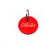 Custom Engraved Dog Tags - Push Button | Synthetic Leather | Blue Black Red Yellow | 30mm | Perfect for Control Branding - Buy Online on GoSupps.com