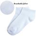 Cooraby 15 Pack Kids' Half Cushion Low Cut Athletic Ankle Socks - White, 8-10 Years - Buy Online on GoSupps.com