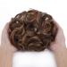 ELAINE Messy Tousled Wavy Curly Hair Buns Ponytail Extension - Dark Brown Tip Light Auburn - Buy Online on GoSupps.com