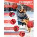 E-SMARTER S Dog Coats Waterproof and Windproof Dog Jacket Reflective Strip Design Dog Coats Waterproof with Harness Warm Dog Puffer Jacket Suitable for Most Medium-sized Dogs Small - Buy Online on GoSupps.com