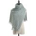 HANXIULIN Women's Warm Triangle Scarf - Black & Green Long Triangle Scarves with Buttons | One Size - Perfect for All Seasons - Buy Online on GoSupps.com