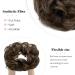 MY-LADY Messy Hair Bun Extension Scrunchie | Updo Wavy Curly Ponytail | Thick Hair Piece Chignon Hairpiece 55g - Golden Brown - Buy Online on GoSupps.com