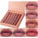 Courti 6-Piece Matt Ink Lipstick Set | Long-Lasting Nude Tones | Waterproof Non-Stick Cup Velvet Finish | Perfect for Makeup Fans | International Shipping Available - Buy Online on GoSupps.com