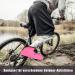 Chcaes Waterproof Bicycle Overshoes for Men & Women - Pink - Rain Protection & Reflective Strips - Buy Online on GoSupps.com