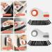 2Pcs Grout Cleaning Brush Grout Brush 2 in 1 Hard-Bristled Crevice Cleaning Brush with Scraper Portable Small Cleaning Brush with Hanging Hole for Sliding Door Rails (4.9x2.4x1 in) - Buy Online on GoSupps.com