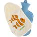 Personalized Hot Water Bottle with Cozy Cover | Custom Text | Gift Idea for Kids & Adults | 800 ml Fish Design - Buy Online on GoSupps.com