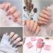 Aurora Bow Nail Charms 100PCS - 3D Love Heart & Bear Designs for Women - Resin Nail Art Decorations - Buy Online on GoSupps.com