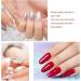 Artificial Nail Tips 504 Pieces Transparent Clear Artificial Nails Trendy for Valentine's Day (03#) - Buy Online on GoSupps.com
