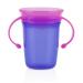 Nuby Plastic No Spill 360 Wonder Cup 1pk - Assorted Colors - Red/Green/Pink/Aqua/Purple/Orange - Buy Online on GoSupps.com