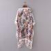 Women's Boho Chiffon Long Sleeve Cardigan Top - Elegant Vacation Blouse Coat in White Medium 00 - Buy Online on GoSupps.com