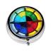 Shine in All Directionsround Pill Box 3 Compartment Round Pill Box Organizer Portable Travel Pill Box for Traveling.