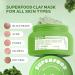 ZealSea Superfood Clay Mask for Face - Vegan Detox Mask with Vitamin C/E for Blackheads & Pore Cleansing - Kale Organic Kaolin Mud Mask for Women & Men - 5.29 oz - Buy Online on GoSupps.com