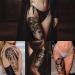 Roarhowl Easter Temporary Tattoo Sleeves Set - 10 Sheets | Black & Gray 3D Realism Jesus Angel Design for Men and Women - Buy Online on GoSupps.com