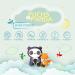 Fuchs Panda Kids Bathing Poncho - Extra Warm Soft & Cozy 100% Bamboo Towel Poncho for Baby & Children | Ideal Gift Packaging (Blue-Gray) - Buy Online on GoSupps.com