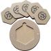 Hgfunlux Potters Bat System: 12 Round Outer Bat + Set of 5 Hexagon Inner Bat Inserts | Ideal for Potters Wheel & Clay Artists - Buy Online on GoSupps.com