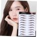 BELLIFFY 4pcs Eyebrow Stickers Hair Like Eyebrows Colored Lashes Fake Water Transfer Paper with Soy Ink 21x15cm Brown - Buy Online on GoSupps.com