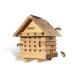 Wooden Beehive Bee Keeping Hotel - Weather Resistant Child Eco Friendly Shelter Habitat - Insect Bugs Mason Leafcutter Wild Solitary Bees Nesting Box - Outdoor Patio Garden Decoration House