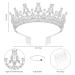 Silver Crystal Tiaras and Crowns with Comb for Women - Perfect for Bridal, Prom, and Special Occasions - Buy Online on GoSupps.com