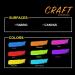 Fabric Neon UV Paint Set - 8 Fluorescent Black Light Colors - 20ml each - Buy Online on GoSupps.com